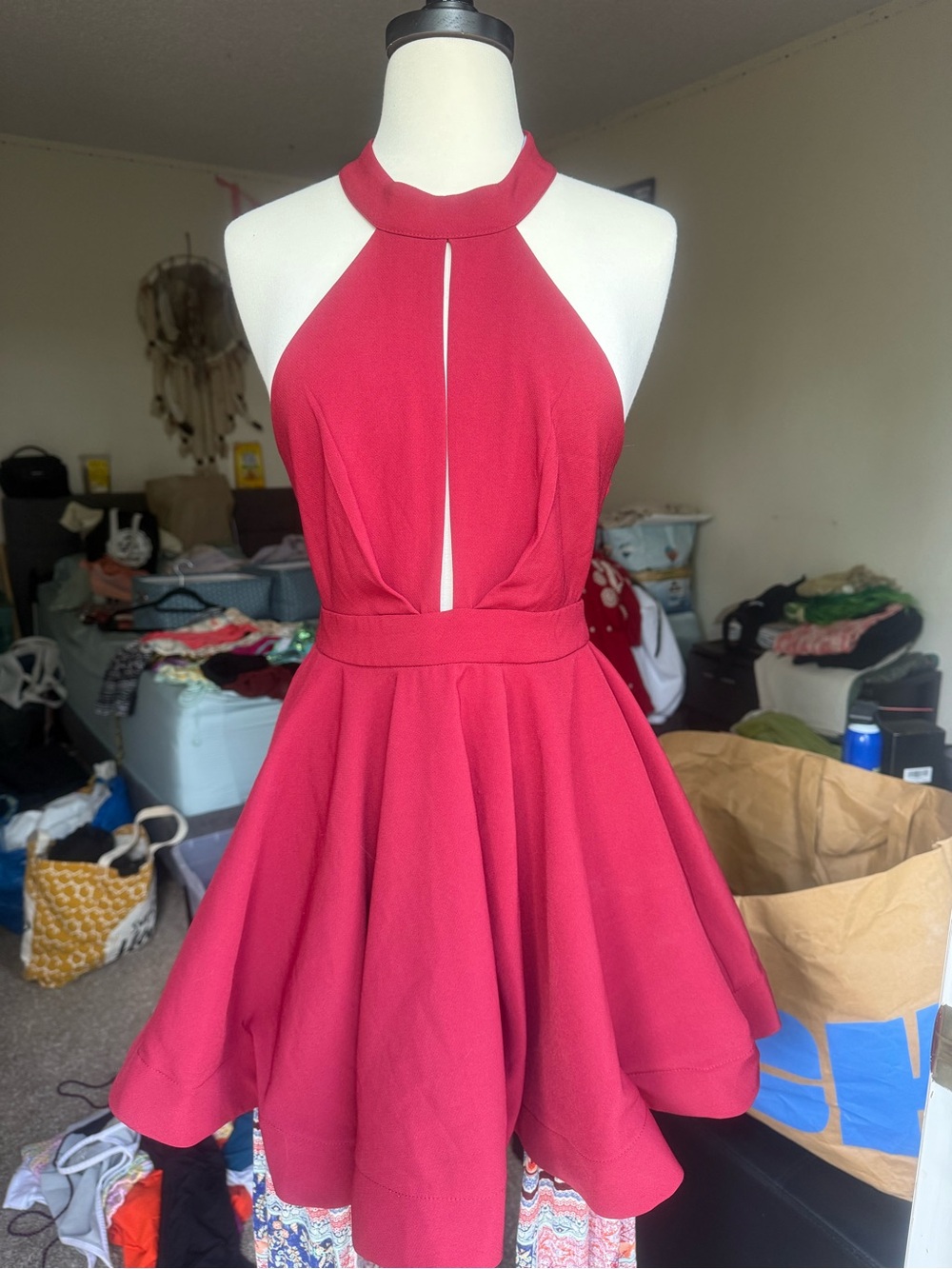 AKIRA Keyhole Mini Dress - Picture 2 of 9